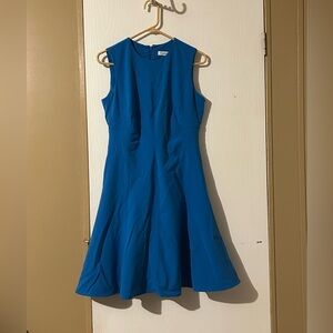 Calvin Klein Vibrant Blue Midi Dress